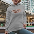 thumbnail image 2 of Football Mama Merch Gift, Heather Grey Hooded Sweatshirt or Hoodie, Medium, 2 of 5