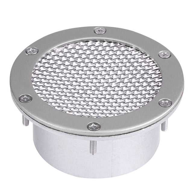 Rejilla Universal para conducto de aire de carreras de coches, entrada de ventilación para parachoques para entrada de aire frío (plateado)