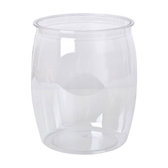 Mini Plastic Fish Bowl, Decorative Fish Bowls Unbreakable Plastic Fishes Tank Desktop Vases Bowls for Home Decor, Candy, Party Favors Clear#