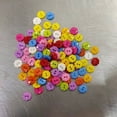 thumbnail image 6 of DRAFIDEEP Colorful Buttons Assorted Color 100PC Round Plastic Sewing Buttons for Kids Craft Projects, 6 of 7