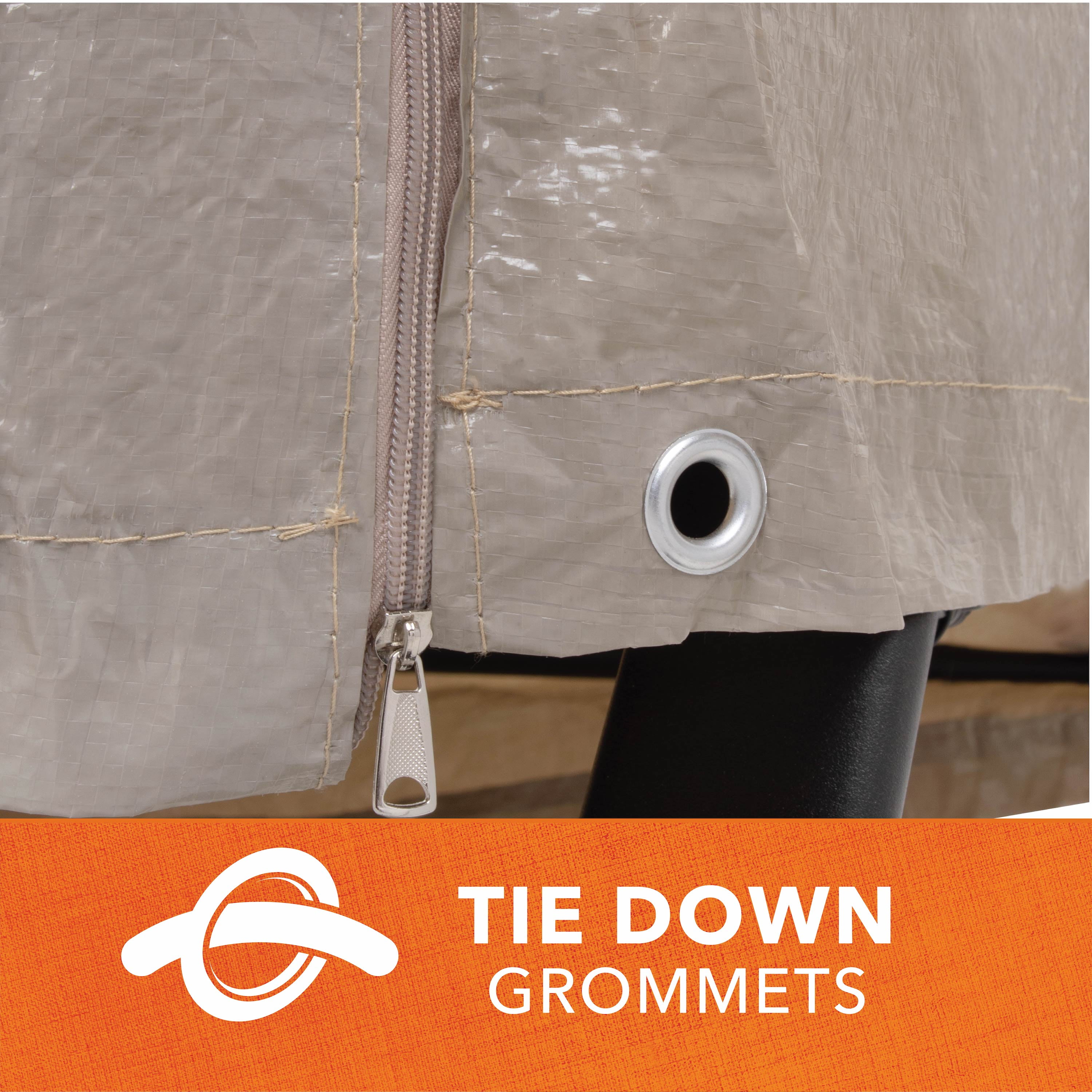Modern Leisure Basics Rectangle Patio Swing Cover, 87"L x 64"W x 66"H, Khaki