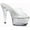 Clear, variant on Ellie Shoes E-709-Space 7 Inch Womens Glitter Mule. 5 / Clear