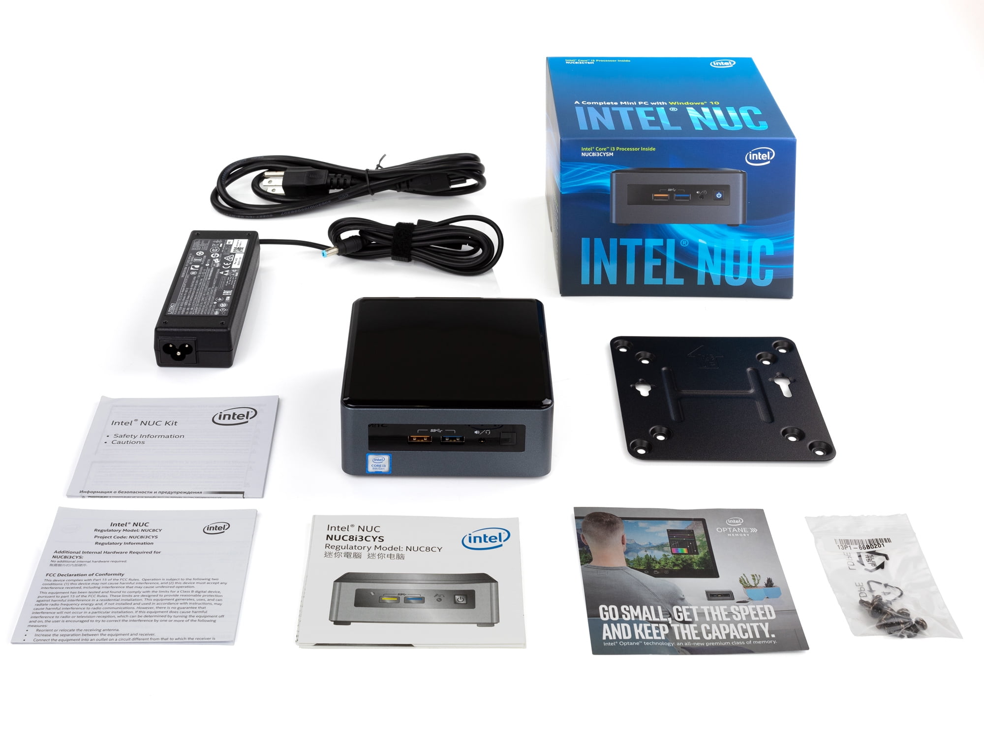 Intel NUC NUC8I3CYSM Mini PC, Intel Core i3-8121U Upto 3.2GHz, 8GB