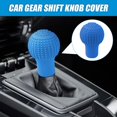 thumbnail image 3 of Silicone Car Gear Shift Knob Cover - Anti - Slip, Elastic Protector for Automatic/Manual Shifters Universal Fit for Most Models, Comfort Boost Grip, Unisex Auto Interior Accessory（blue）, 3 of 7
