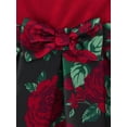 thumbnail image 3 of The Children's Place Girls Velour to Floral Rose Dress, Sizes 4-16, 3 of 5