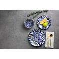 thumbnail image 4 of (3 pack) Thyme & Table Blue Medallion 12 Piece Dinnerware Set, 4 of 8