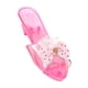 thumbnail image 3 of Zapatos de vestir de princesa con tacones de cuña y decoración, sandalias de gelatina brillantes para niñas. rosa, 3 of 9