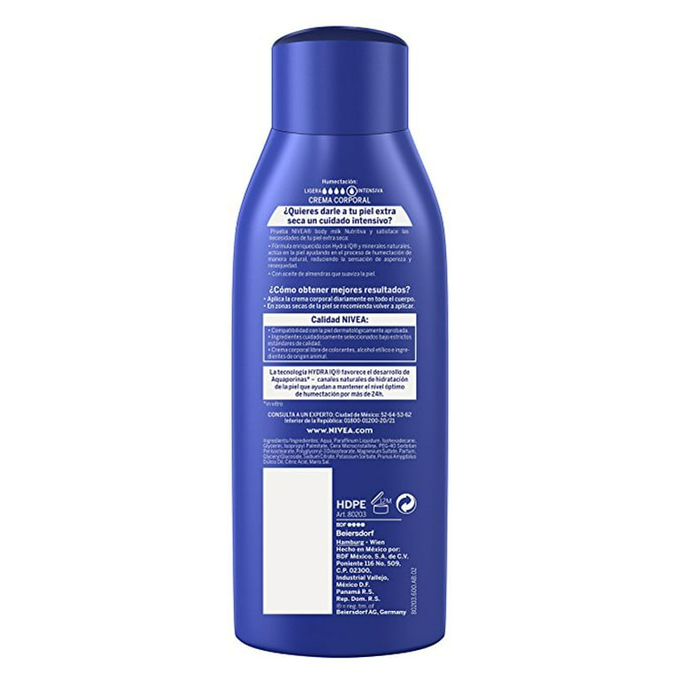 rekruttere atomar bunke NIVEA Body Milk Nutritiva for Extra Dry Skin - NEW FORMULA (400 ml) -  Walmart.com