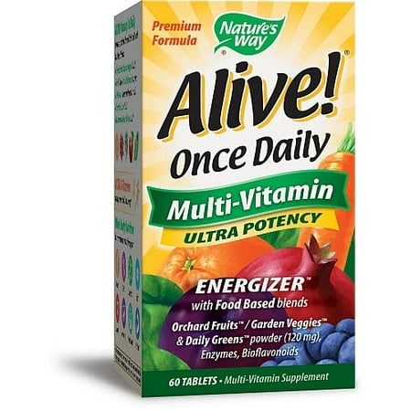 Natures Way Alive! Once Daily Adult Multivitamin Ultra Potency 60 Ct