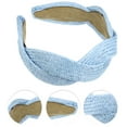 thumbnail image 3 of 1 Pc Fashion Straw Wide-side Headband for Women for Girls 6.30"x2.17" Blue, 3 of 6