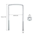 thumbnail image 2 of Uxcell Square U-Bolts, 4 Sets 90mm Inner Width 180mm Length M8 with Nuts and Plates, 2 of 5
