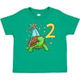 thumbnail image 3 of Inktastic 2nd Birthday Cute Turtle in Party Hat with Confetti Boys or Girls Baby T-Shirt, 3 of 5