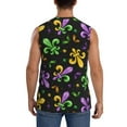 thumbnail image 4 of Fotbe Mardi Gras Carnival4 Men's Camiseta sin Mangas Estampada para Hombres, Playera Casual para Gimnasio, Entrenamiento, Playa-Medium, 4 of 7