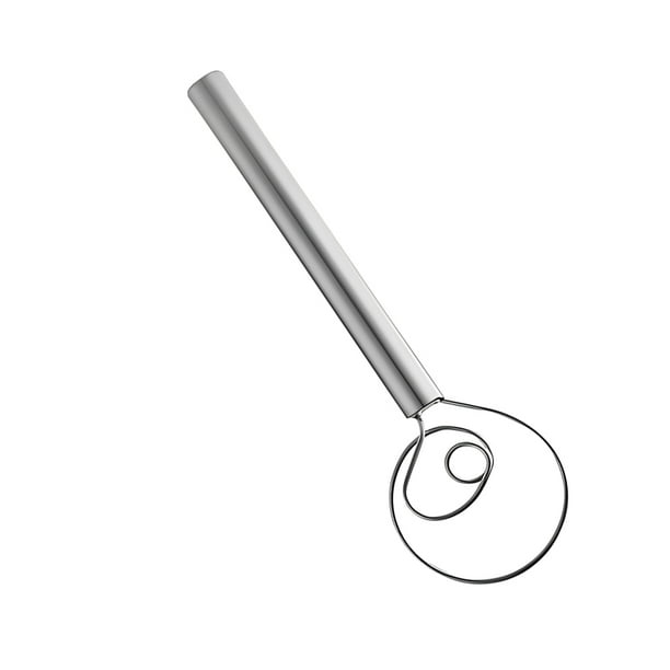 Billuyoard Batidora de de mano Batidor Manual de acero inoxidable Mezclador de pan Bobina Batidora para hornear Palillo Harina Pastelería Cocina y Comedor