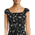 thumbnail image 4 of No Boundaries Juniors' Lace Up Waist Dress, 4 of 5