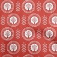 thumbnail image 1 of oneOone Viscose Chiffon Red Fabric Asian Floral Block Fabric For Sewing Printed Craft Fabric By The Yard 42 Inch Wide, 1 of 4