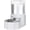 White, variant on RIZZARI 4L Automatic Pet Waterer - Gravity-fed Stainless Steel Water Dispenser, 100% BPA Free, Leak-proof, Easy to clean, Non Slip -Water Fountain for Cats and Dogs, Outdoor/Indoor