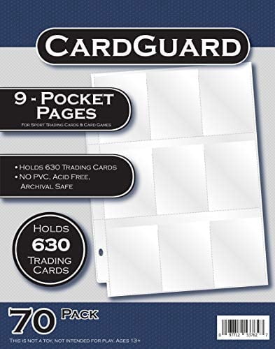 MetMetalrt 9 Pocket Trading Card Sleeves, Transparent Binder Sheets for  Baseball, Game, Business Cards - Walmart.com