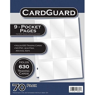 trading card sleeves staples Blue Summit Supplies Baseball Card Sleeves, 900 Pockets, Binder Sheets for Protecting Business Cards, Collector Card Sleeves, 100 Pack main image 1
