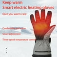 thumbnail image 4 of Heated Outdoor Gloves for Cold Weather with Velvet and Temperature Control Screen – Thickened Warmth Cycling Ski Gloves with Batteries and Enhanced Heating Performance, 4 of 7