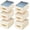 Beige White, variant on Large Wardrobe Clothes Organizers - Foldable Closet Clothing Organizer for Jean Sweater Shirt Pants Underwear Bra, Divided Clothes Drawer, Grey Closet Shelf Organizer Boxes