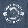 thumbnail image 3 of Instant Message - Don't Worry Beer Happy - Men's Short Sleeve Graphic T-Shirt, 3 of 6