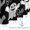 thumbnail image 6 of Black Halloween Ghosts with Boo Shower Curtain 84"x72" ,Bathroom Decorative Shower Curtains Set with 12 Hooks,Modern Waterproof Washable Shower Curtain, 6 of 6