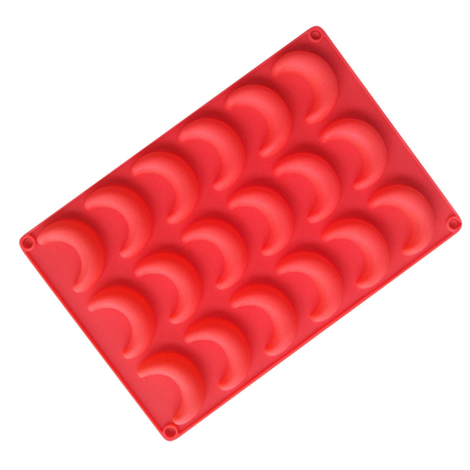 Crescent Silicone Mold Ice Cube Tray Non-Stick Easy Release Food Grade for Chocolate Candy Jelly Mini Cake Soap Wax Freezer by PALIFEUR