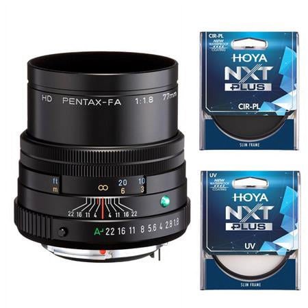 UPC: 0192223183292 | HD Pentax-FA 77mm f/1.8 Limited Lens  Black  Bundle with Hoya 49mm UV+CPL Filter Kit