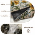 thumbnail image 6 of Round Area Rugs Collection 6 Ft, Sunflowers Cow Non-Slip Residential Carpet, Vintage Farmhouse Animals Flowers Indoor Crawling Mats Runner Rugs for Living Room/Dining Room/Bedroom, 6 of 8