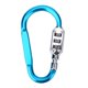 thumbnail image 2 of Combinación Candado Mochila En Forma De D Mosquetón Candado De Equipaje Candado De Aleación Candado Combinación De Viaje Esfera Equipaje De Seguridad Maleta Conveniente Accesorio Para Sweethay OD006576-00, 2 of 7
