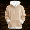 thumbnail image 2 of NMMUED Christmas Hoodie Sherpa Hoodie Funny Christmas Hoodies for Women Oversized Hoodie Christmas Outfits for Women Baggy Hoodie Xmas Sweatshirt Women Beige L, 2 of 4