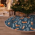thumbnail image 5 of Sikiie Playful Foxes Forest Blues Christmas Tree Skirt, Christmas Tree Decorations, Christmas Decor, Tree Mat Decoration(30-48IN)-30", 5 of 6