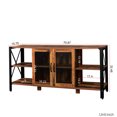 thumbnail image 7 of 80 Inch TV Stand, Metal Mesh Door / Organize Equipment in Bedroom, 7 of 7