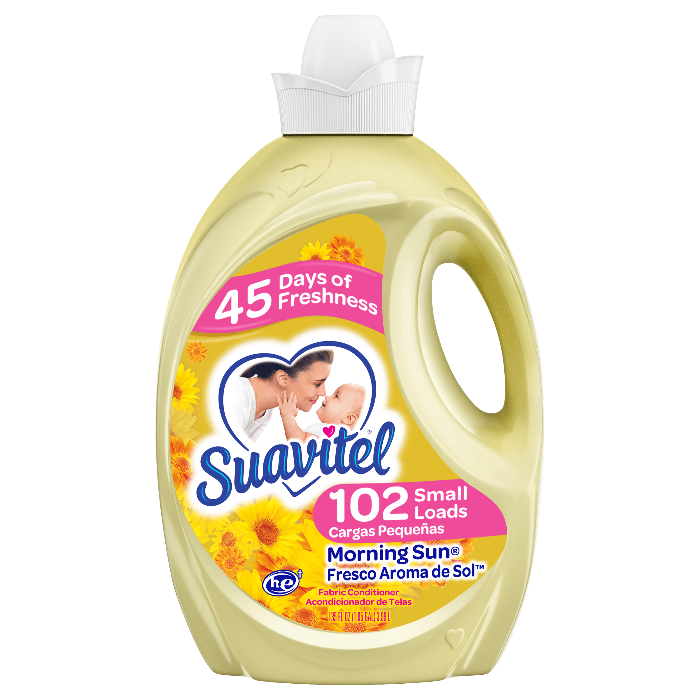 Suavitel Fabric Softener, Morning Sun 135 fluid ounce