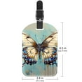 thumbnail image 6 of Square 2Pack PU Leather Butterfly Cruise Luggage Tag with Privacy Cover and Name ID Tag for Travel Handbags Backpacks Luggage Tags, 6 of 6