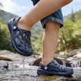 thumbnail image 6 of GPOECD Boys Clogs Kids Sandal Style Summer Garden Indoor Outdoor for Boys with Breathable Holes and Comfort Kids Slippers,Z01_Blue,9-9.5 Years, 6 of 8