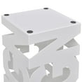 thumbnail image 2 of Porte-parapluie Carré Blanc Support de Rangement Bâton de Marche en Acier 48,5 cm, 2 of 4