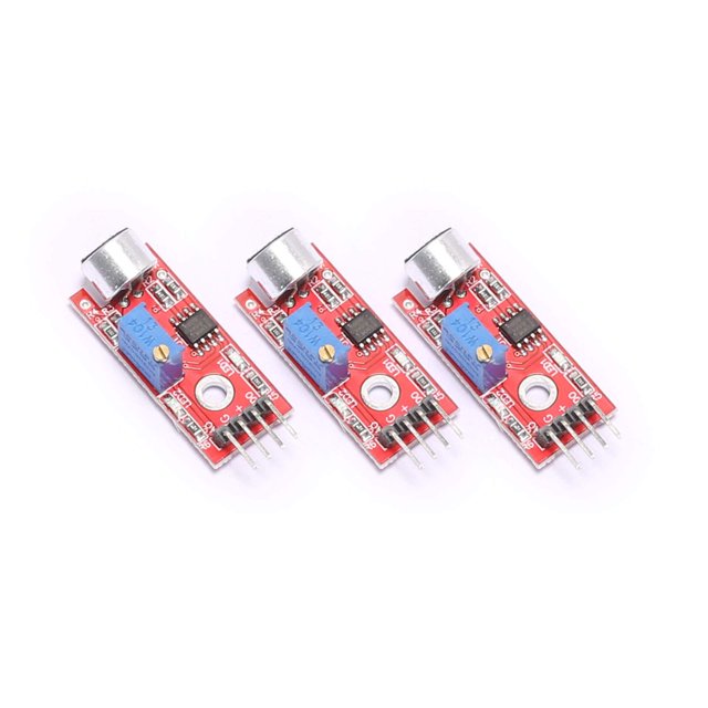 DEVMO 3PCS Sensor de micrófono Módulo de detección de sonido de alta sensibilidad compatible con A-rduino PIC AVR