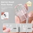 thumbnail image 5 of Clear Silicone Nails Stamp Set with Alignment Grids for Precise Artwork & Reusable Design, 5 of 9