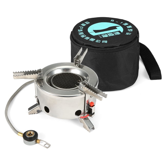 Estufa de exterior Quemador de estufa de gas para acampar de 6000 W, a prueba de viento, plegable, p CACAGOO Estufa de exterior
