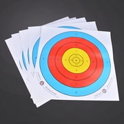 40x40cm Coated Paper Target Sheets, 36.7cm Diameter Target Rings, 10 Sheets, Durable Shooting Practice Targets