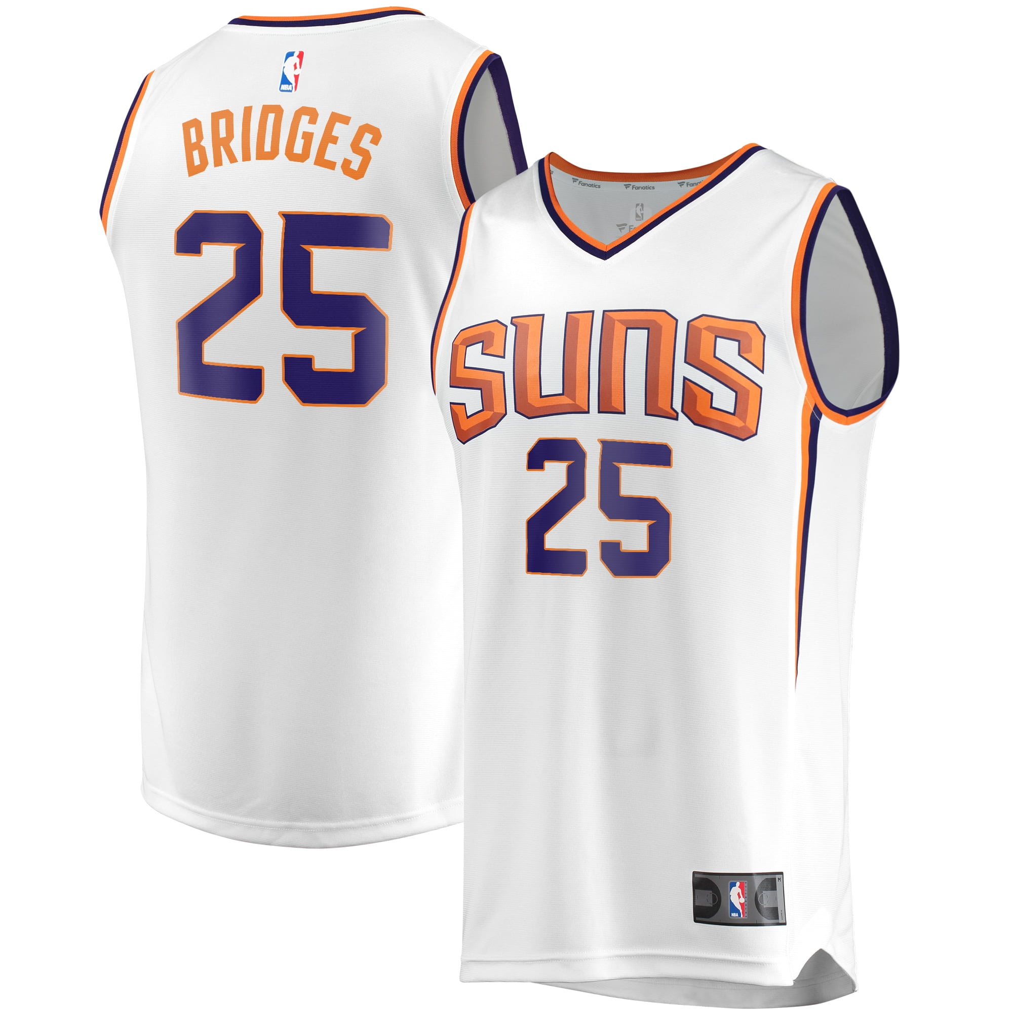 Mikal Bridges Phoenix Suns Fanatics Branded Youth Fast Break Replica Player Jersey Association Edition White Walmart Com Walmart Com