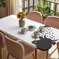 thumbnail image 3 of Cows Showering Table Cloths for 3 Foot Rectangle Tables, Modern Abstract Art Funny Animals Patio Waterproof Elastic Fitted Tablecloths, Washable Rectangular Table Cover for Camping, 3 of 8