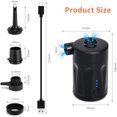 thumbnail image 3 of Electric Air Pump, Portable Air Mattress Pump Rechargeable Mini Inflator Air Pump for Inflatables, Pool Floats, Boat, Pool Toys, Travel Outdoor Camping with 4 Nozzles, 3 of 5