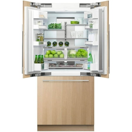 Fisher & Paykel - ActiveSmart 16.8 Cu. Ft. French Door Built-In Refrigerator - Custom Panel Ready