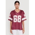 thumbnail image 2 of Womens 68 Graphic V-Neck Football Jersey, 2 of 5