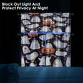 thumbnail image 2 of Halloween Cute Ghost Kitchen Curtains Window Curtains and Valances Set 36 Inch, Pumpkin Night Funny Blue Short Tier Curtain for Kitchen, Halloween Small Kitchen Decor, 2 of 6