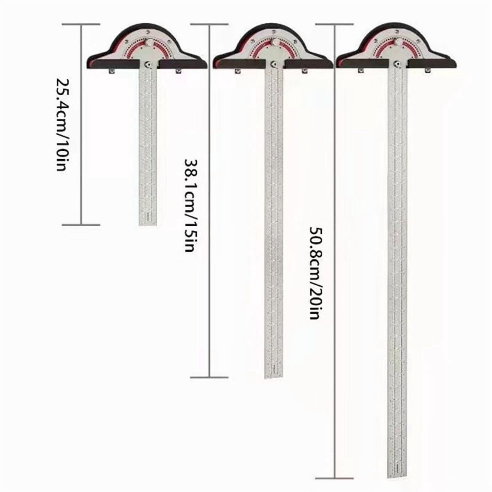 Woodworkers Edge Rule Efficient Protractor Angle Woodworking Ruler Angle Stainless Steel Precision Carpenter Measuring Tool