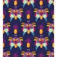 thumbnail image 3 of Ambesonne Exotic Duvet Cover Set, Vivid Flowers Pineapples, 2-Calking, Multicolor, 3 of 7